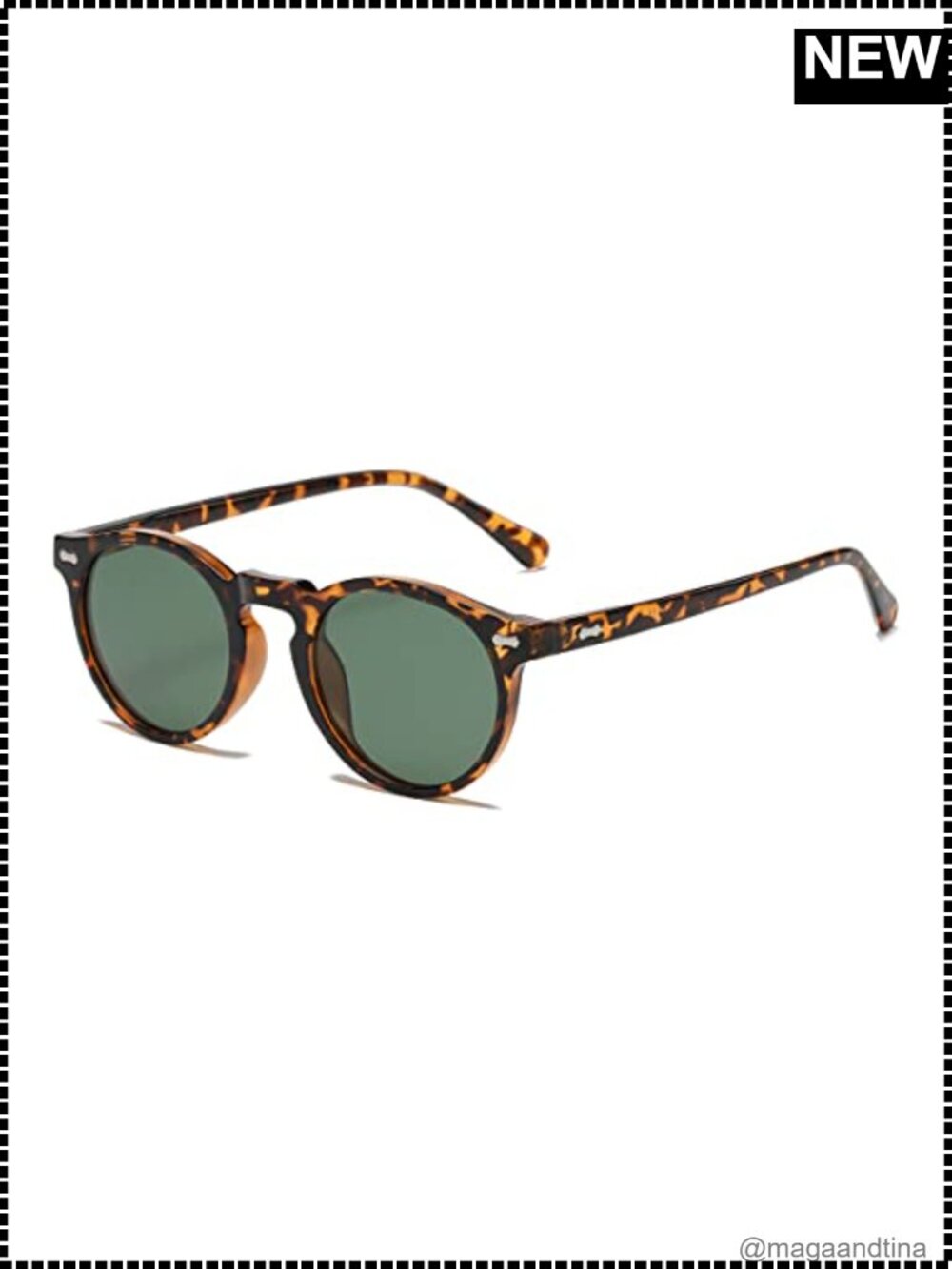 Unbranded Retro Round Sunglasses Polarized UV400 Acetate Unisex